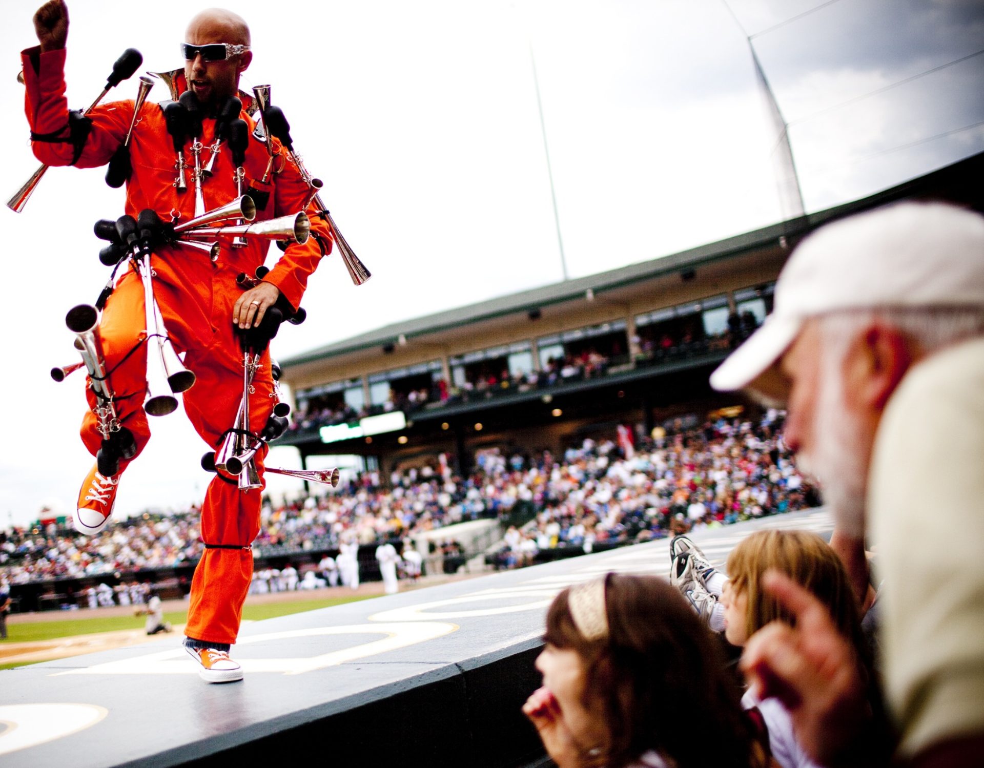 Dave the Horn Guy Stadium Performance